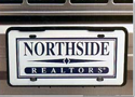 Independent Real Estate Sign Personalized License Plates, 24 GA steel 6"h x 12"w