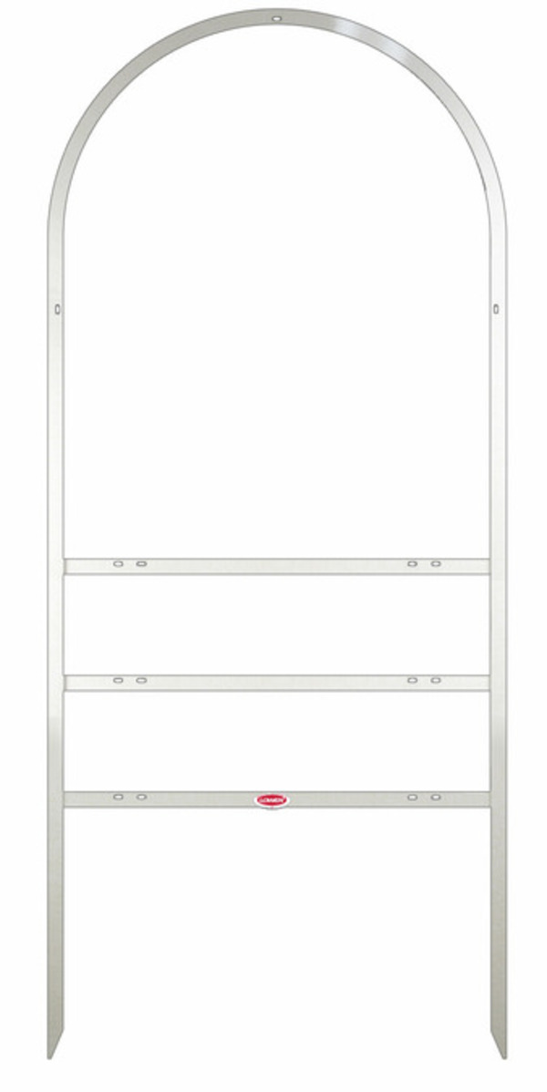 Berkshire Hathaway HomeServices Real Estate Arc Sign Frame with Two Rider Inserts,  30"h x 24"-w White