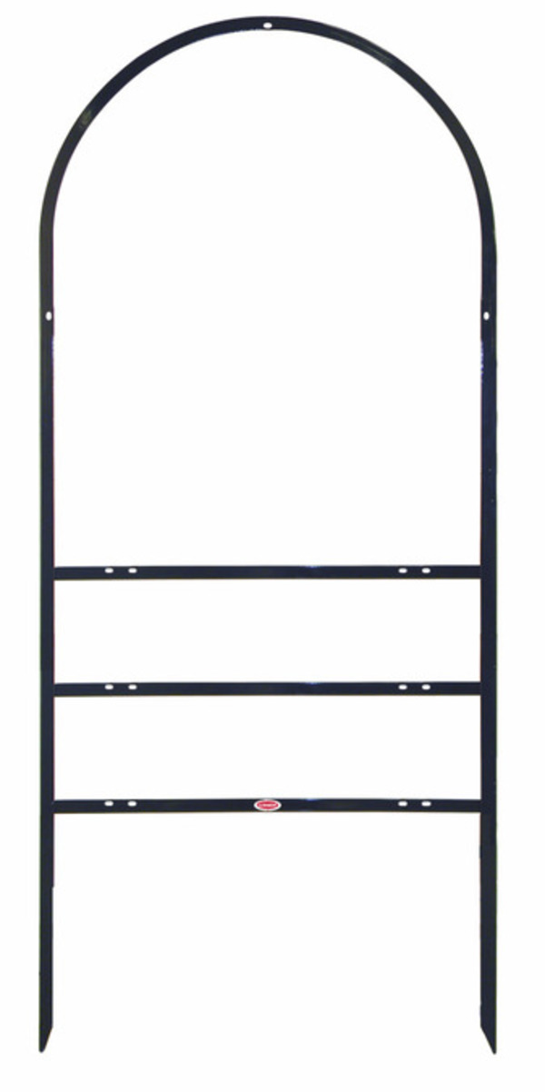 Berkshire Hathaway HomeServices Real Estate Arc Sign Frame with Two Rider Inserts,  30"h x 24"-w Black