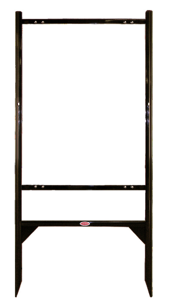 Independent real estate angle iron sign frame, 30"h x 24"w - Black