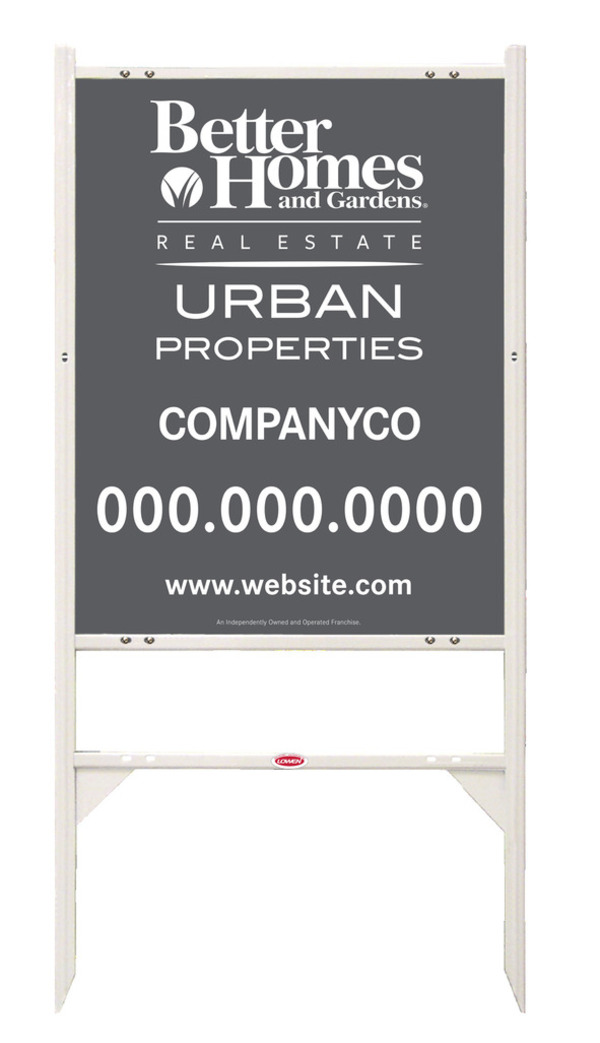 Urban Properties Angle Iron Sign Frame And Panel Unit, 24 GA Steel 30"H X 24"W