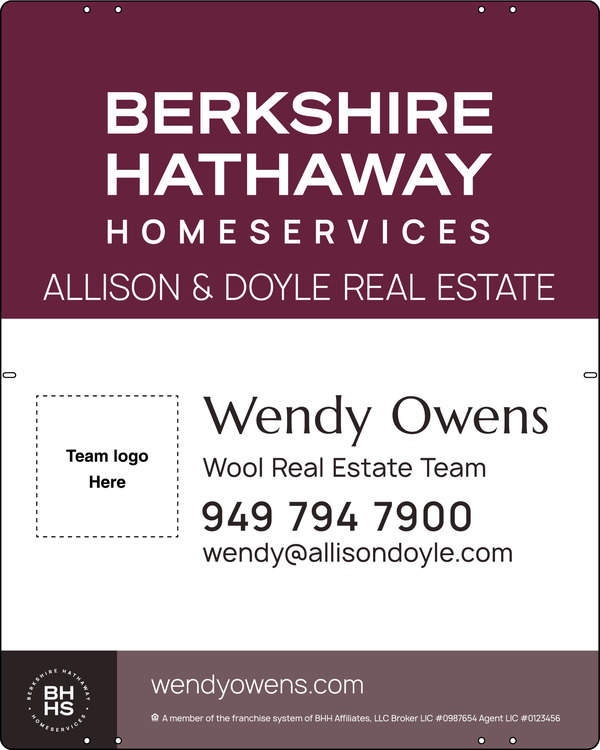 Team Logo Sign Panel, 30"H X 24", Steel