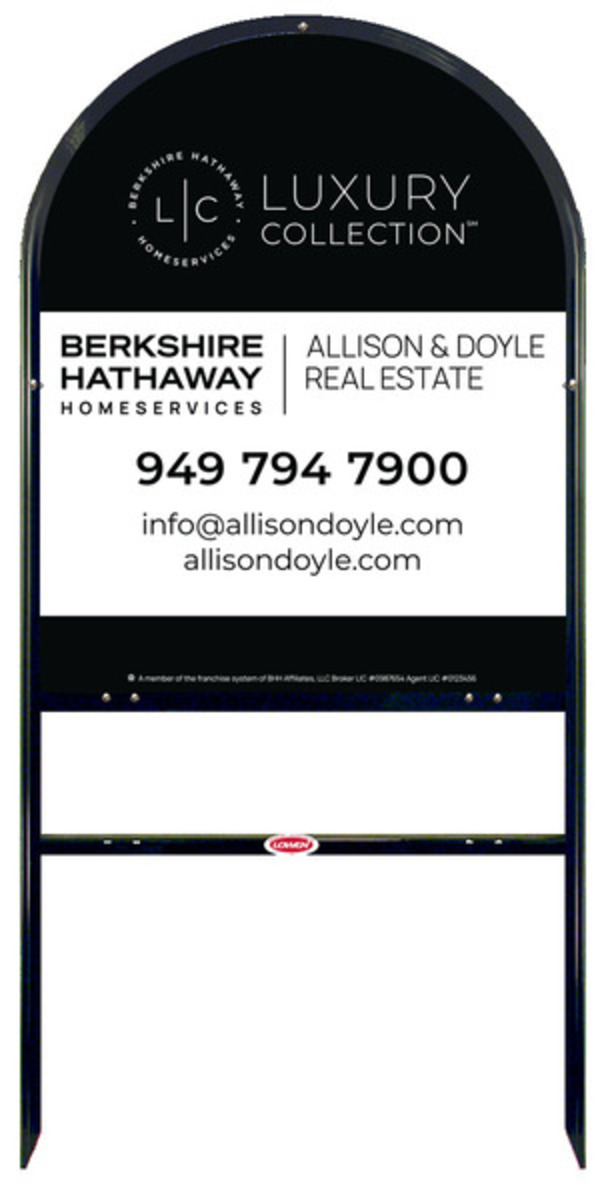 Arc Top Frame W/ 1 Rider Inserts And Office Sign Panel Unit, 30"H X 24"W, Steel