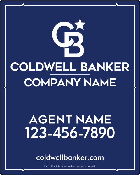 Agent Hanging Sign Panel, 30"H X 24"W, Steel