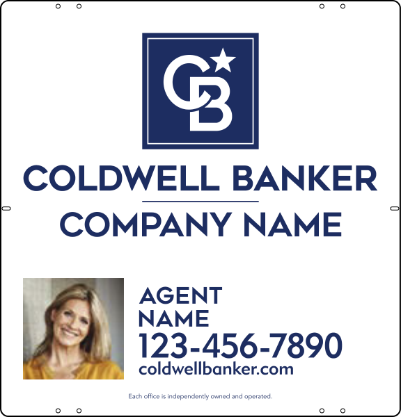 Agent Photo Sign Panel, 25"H X 24"W, Steel