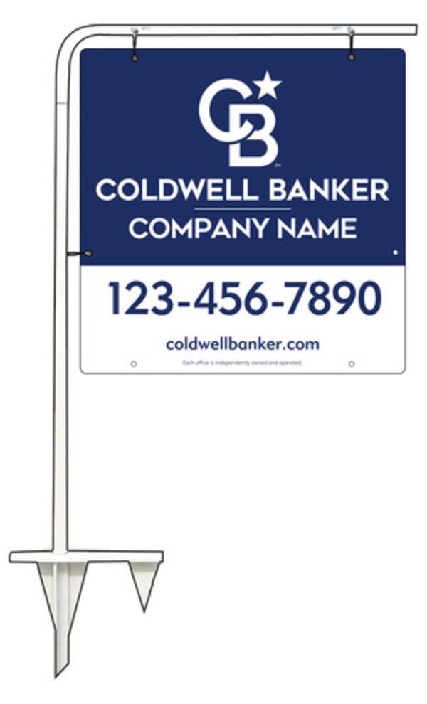 Tubular Stake And Office Sign Panel Unit, 24"H X 24"W, Poly
