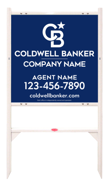 Angle Iron Frame And Agent Sign Panel Unit, 24"H X 24"W, Steel