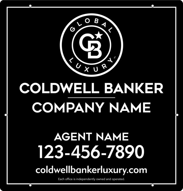 Agent Hanging Sign Panel, 25"H X 24"W, 3mm Aluminum Composite