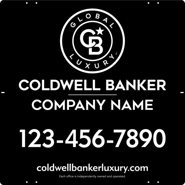 Reflective Office Sign Panel, 24"H X 24"W, 3mm Aluminum Composite