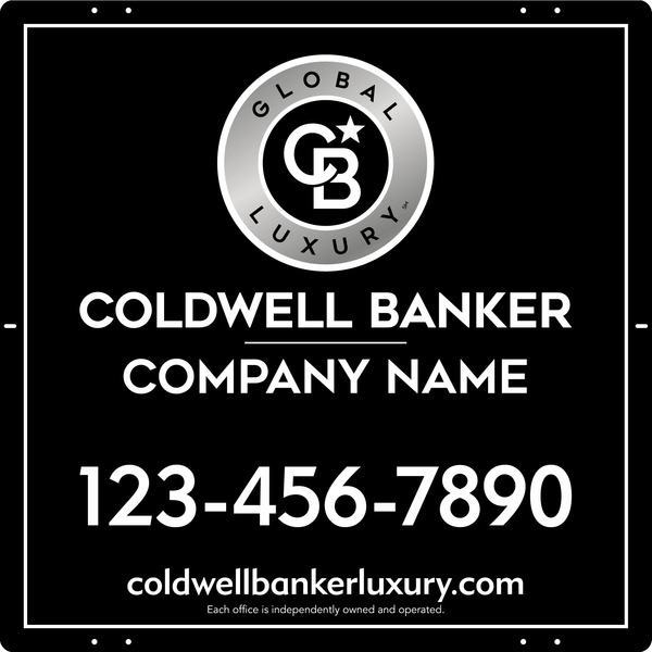 Reflective Office Sign Panel, 24"H X 24"W, 3mm Aluminum Composite