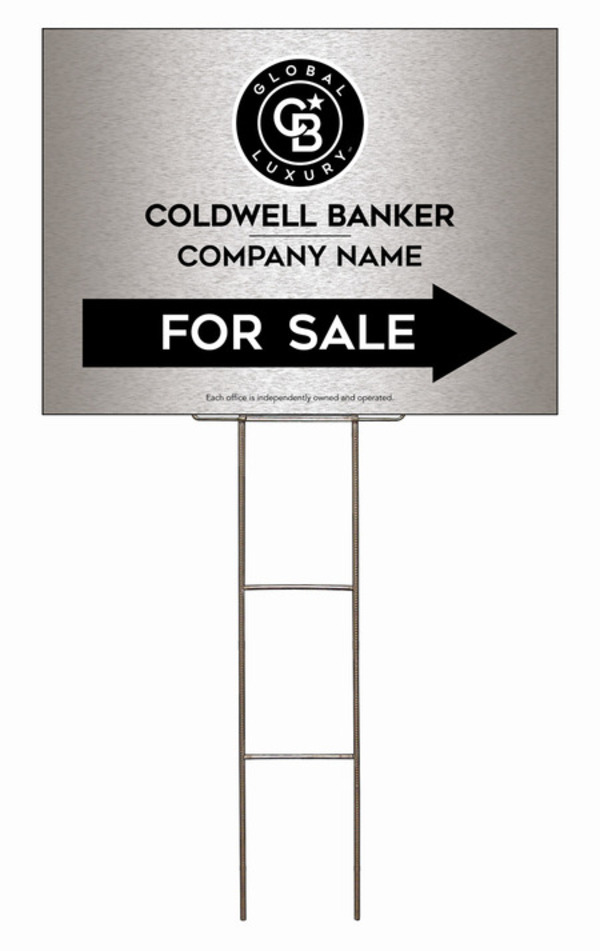 Wire H-Stake And Office For Sale Sign Panel Unit, 18"H X 24"W, 4mm Corrugated