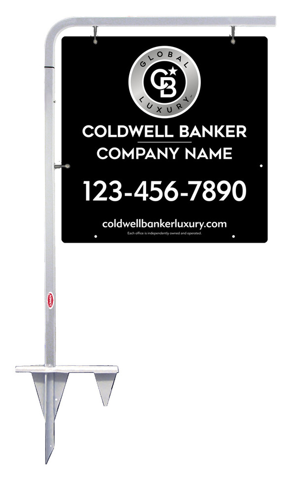 Tubular Stake And Office Sign Panel Unit, 24"H X 24"W, 3mm Aluminum Composite