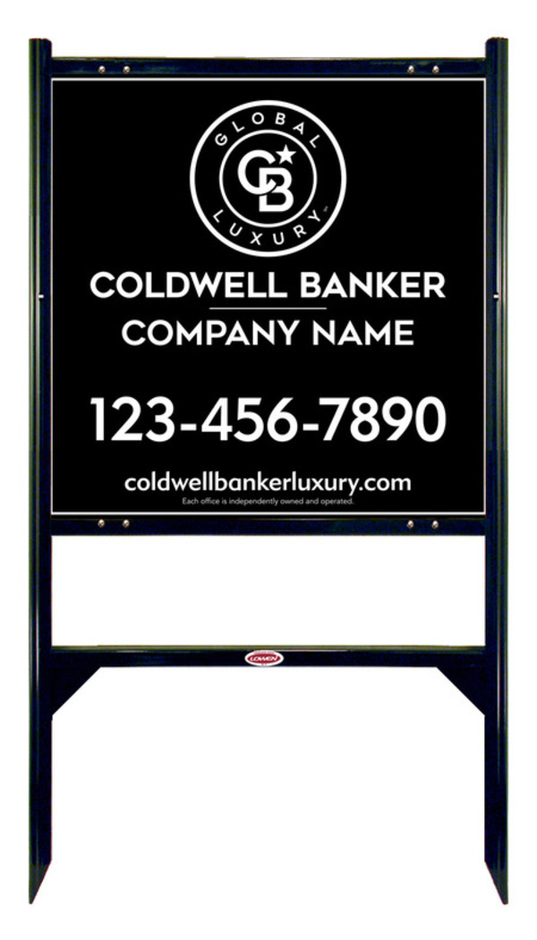 Angle Iron Frame And Reflective Office Sign Panel Unit, 24"H X 24"W, 3mm Aluminum Composite