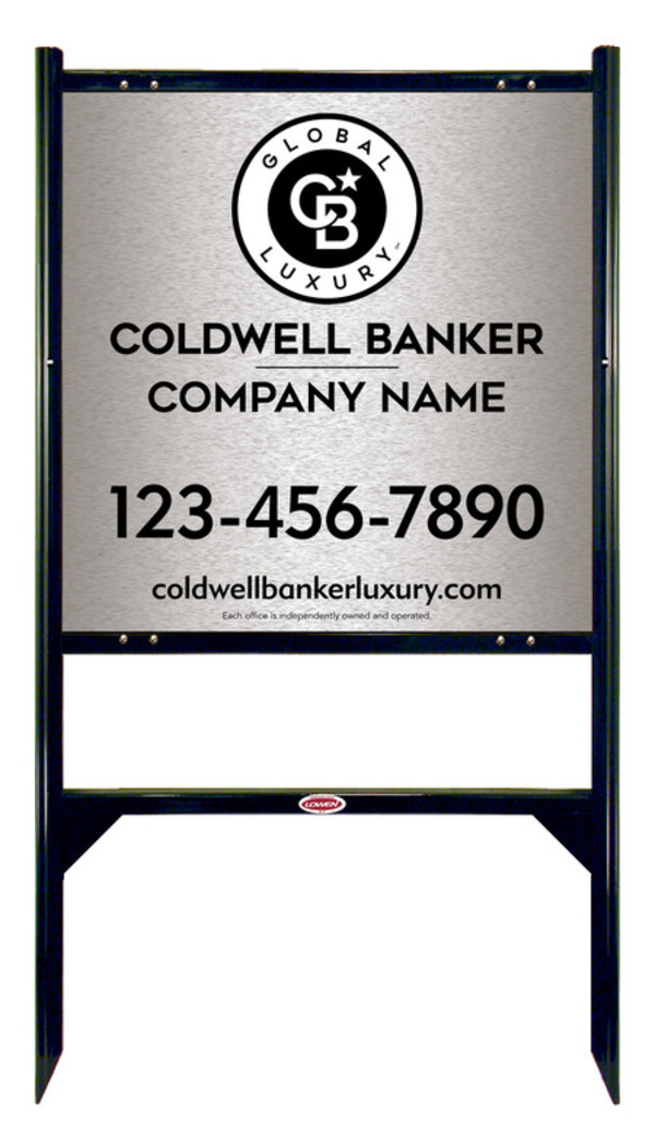 Angle Iron Frame And Office Sign Panel Unit, 24"H X 24"W, Brushed Aluminum Composite