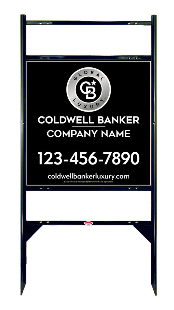 Angle Iron Frame W/ 2 Rider Inserts And Office Sign Panel Unit, 24"H X 24"W, 3mm Aluminum Composite