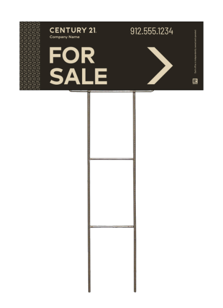 Wire Stake And Corrugated Panel Unit 9X24 For Sale - C21 | Lowen Sign
