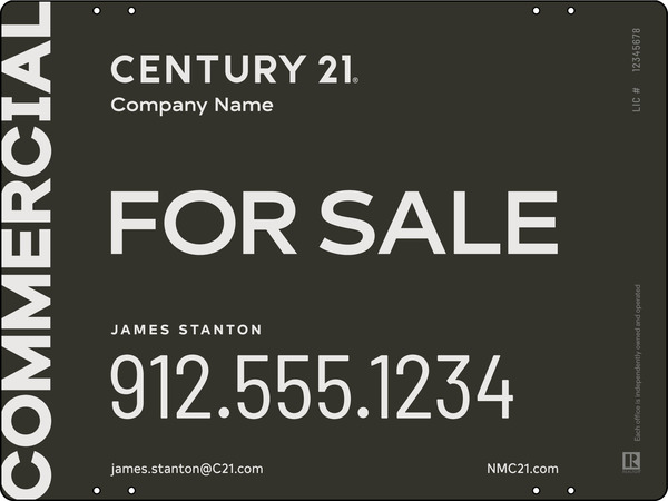 Century 21 Commercial Reflective Agent Panel 18X24 Steel - C21