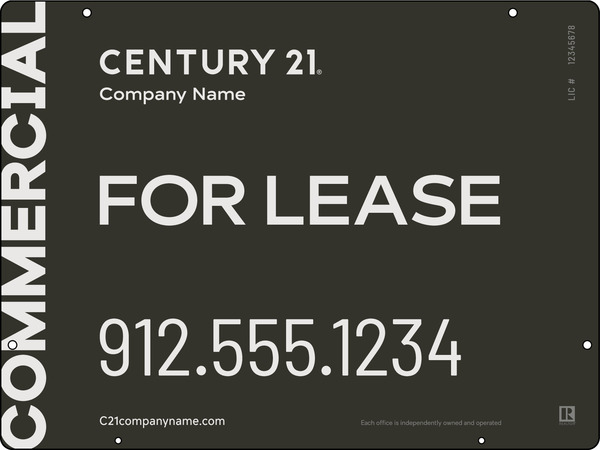 Century 21 Commercial Reflective Office Hanging Panel 18X24 Steel