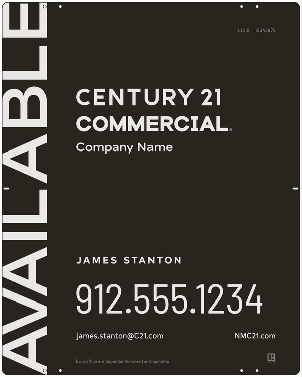 Reflective Panel 30X24 Steel Commercial Agent - Century 21 | Lowen Sign