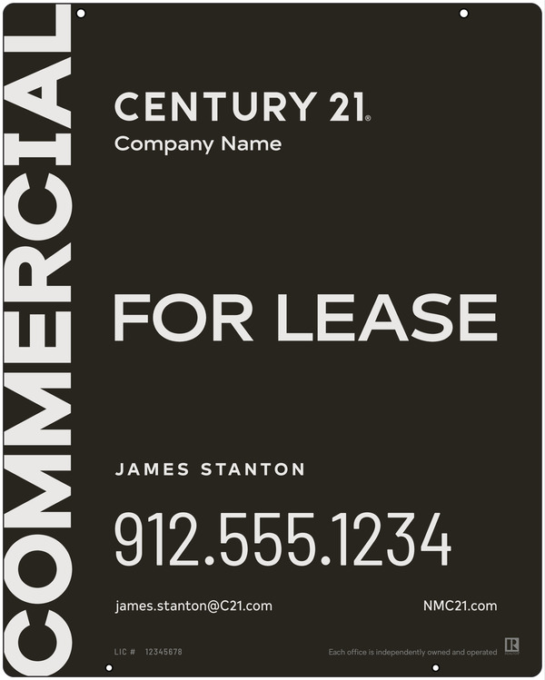 Reflective Hanging Panel 30X24 Commercial Agent Alternate - Century 21 | Lowen Sign