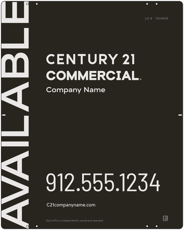 Reflective Panel 30X24 Steel Commercial Office - Century 21 | Lowen Sign