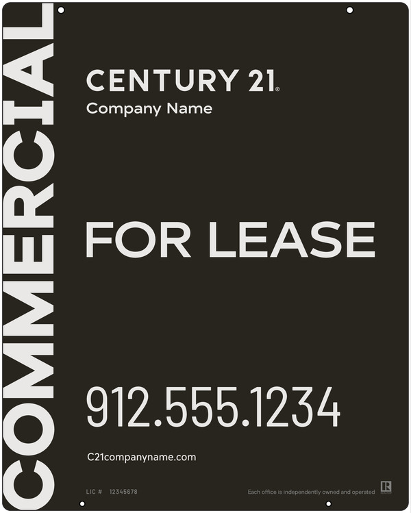 Century 21 Commercial Office Hanging Panel 30X24 Steel - C21