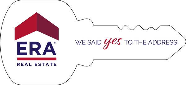 ERA&reg; Key Shaped Sign Panel, 16"h x 35"w, 4mm Corrugated Plastic