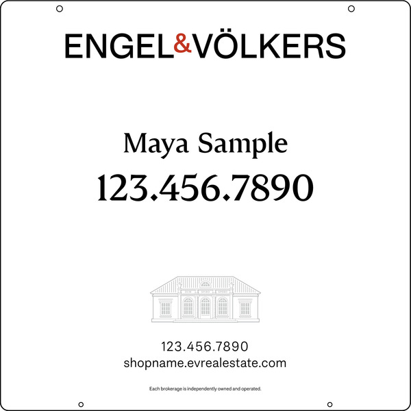 Hanging Sign Panel, 24"H X 24"W, Steel