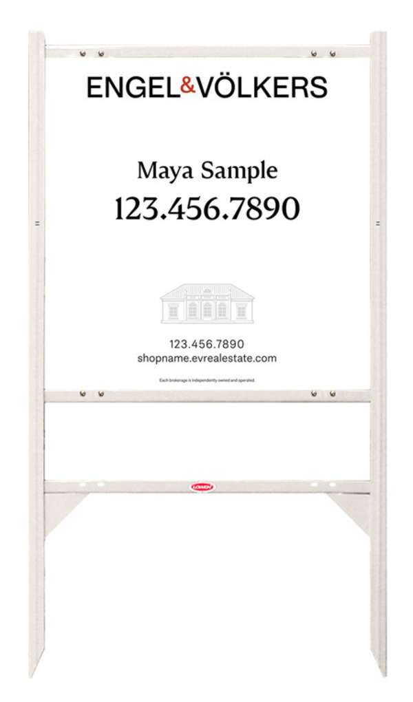 Angle Iron Frame With One Rider Insert And Reflective Sign Panel Unit, 24"H X 24"W