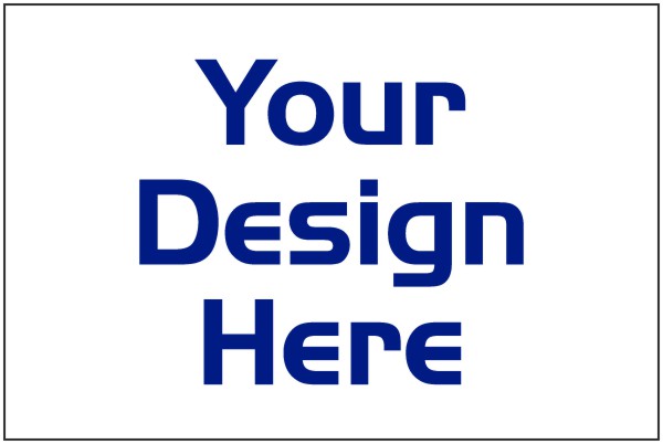 Independent Real Estate Sign Panel with horiztonal flutes printed on one side, 4mm Corrugated Plastic 12"h x 18"w