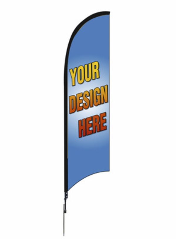 Independent 12 FT Custom Feather Flag Unit