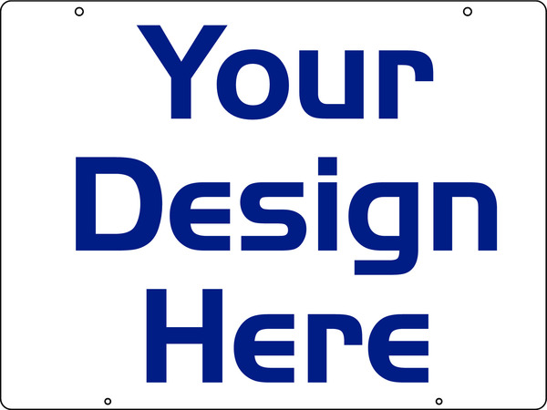 Independent Real Estate Hanging Sign Panel with grommets, .063 Aluminum 18"h x 24"w
