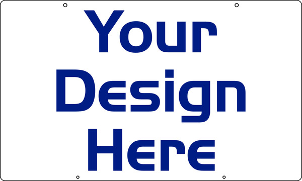 Independent Real Estate Hanging Sign Panel with grommets, 24 GA Steel 18"h x 30"w