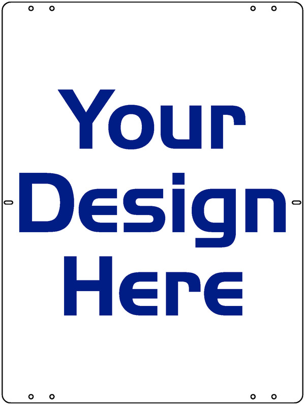 Independent Reflective Sign Panel, 24"h x 18"w, Steel