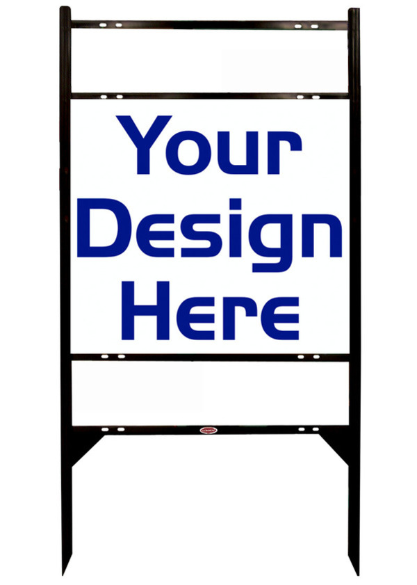 Independent real estate Angle Iron Frame and panel unit for 2 Rider Inserts, 24 GA steel 24"h x 24"w