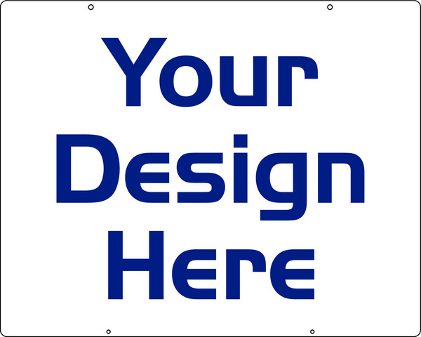 Independent Reflective Hanging Sign Panel, 24"h x 30"w, Steel