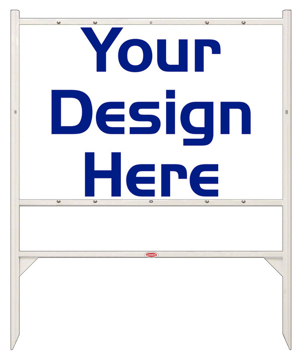 Independent Angle Iron Frame and Sign Unit, 24h x 36"w, Steel