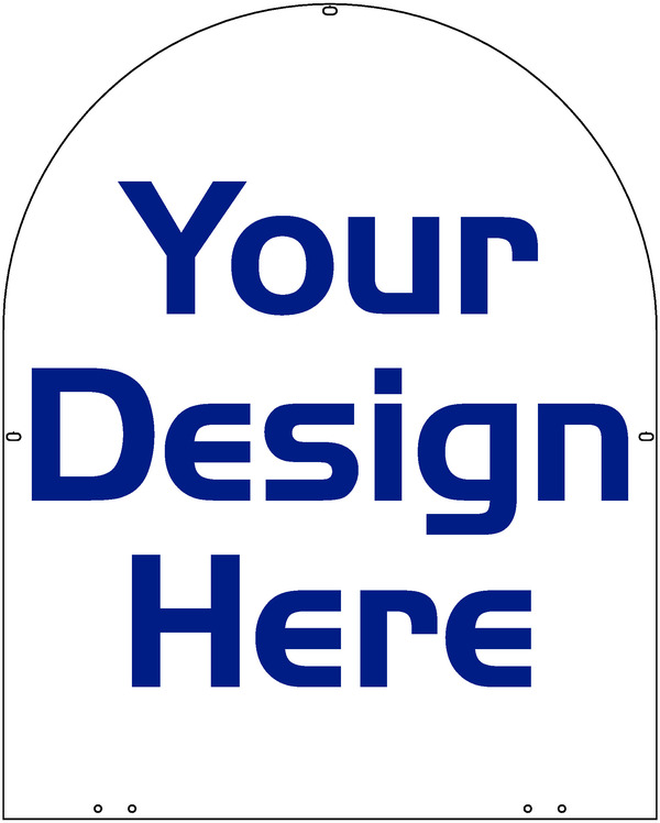 Independent Sign Panel, Corrugated 4mm, 30"h x 24"w, DF
