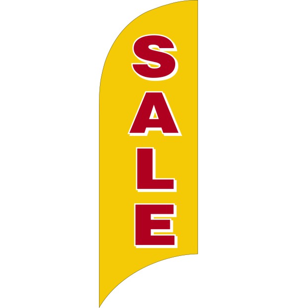 Independent retail sale feather flag only, 7-foot