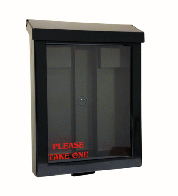 Independent Real Estate Sign Black Plastic Yard Box for Arc Sign Frame