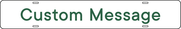 Custom Copy Sign Rider, 4"H X 24"W, 3mm Aluminum Composite