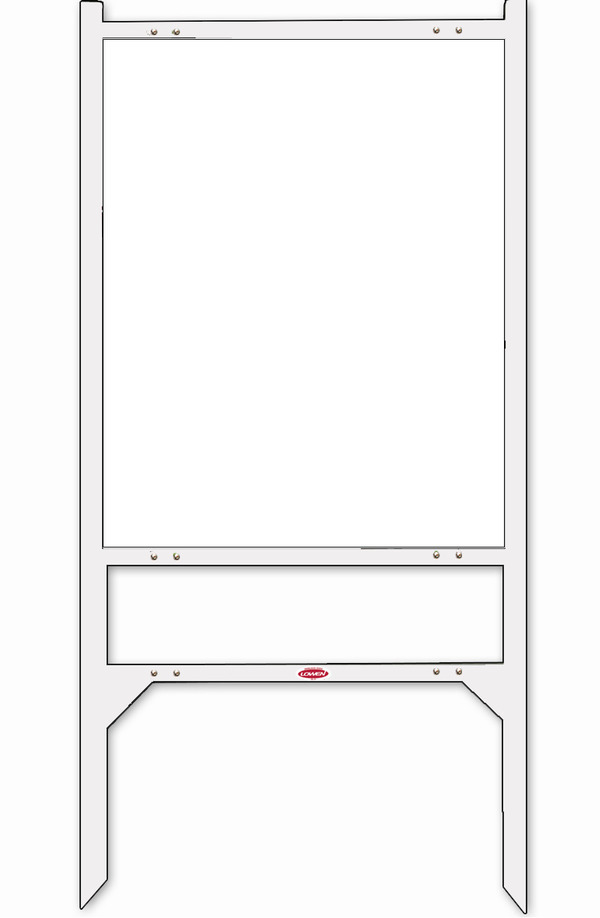 Keller Williams angle iron sign frame, 30"h x 24"w - White