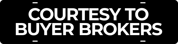 Real Estate One Courtesy to Buyer Brokers Sign Riders, 6"h x 24"w, 3MM Aluminum Composite