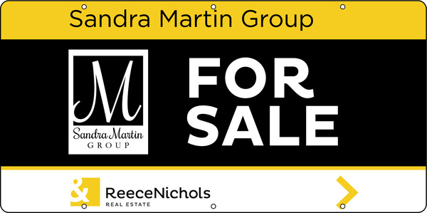 ReeceNichols logo for sale sign panel, 24ga steel 12"h x 24"w