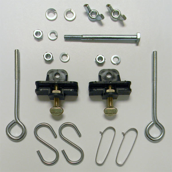 Hardware Kit Black Aluminum Post