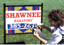 Real estate vinyl reflective decals