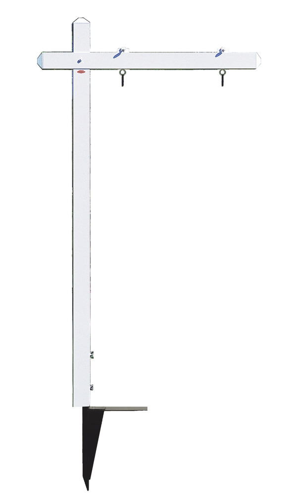 aluminum sign post, 36h x 18w - White