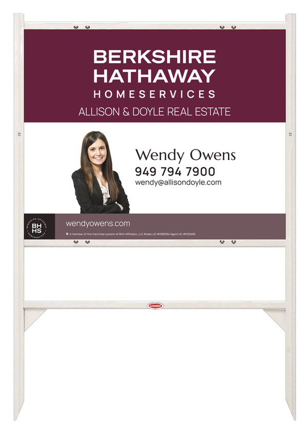 Angle Iron Frame and Cut Out Photo Sign Panel Unit, 24h x 30w, Steel