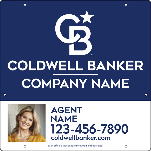 Agent Photo Hanging Sign Panel, 24h x 24w, .063 Aluminum