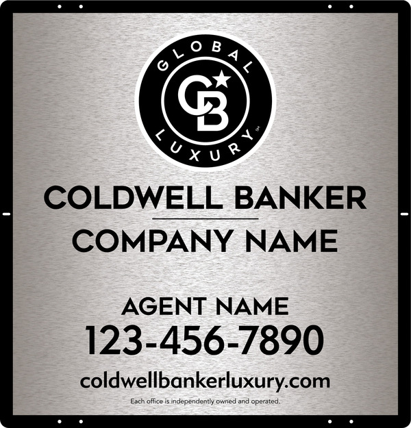 Agent Sign Panel, 25h x 24w, 3MM Brushed Aluminum Composite